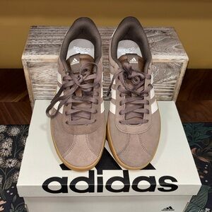 Brand New with box Size 9 VL Court Adidas  Women’s Sneaker